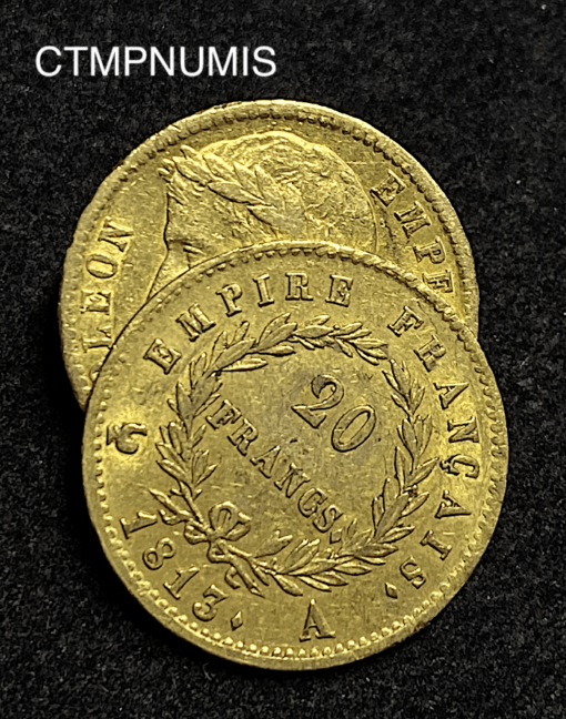 ,MONNAIE,20,FRANCS,OR,NAPOLEON,1813,