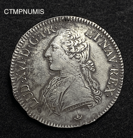 ,MONNAIE,ROYALE,ECU,ARGENT,LOUIS,XVI,1784,M,TOULOUSE,