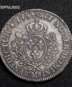 ,MONNAIE,ROYALE,ECU,ARGENT,LOUIS,XVI,1784,M,TOULOUSE,