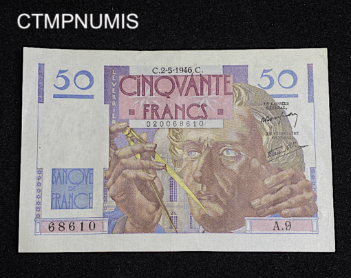 ,BILLET,50,FRANCS,LE,VERRIER,2,5,1946,