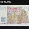 ,BILLET,50,FRANCS,LE,VERRIER,12,6,1947,