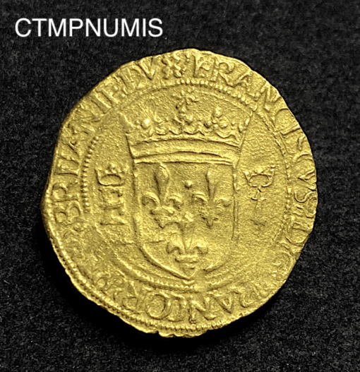 ,MONNAIE,FRANCOIS,I°,ECU,OR,BRETAGNE,NANTES,