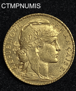 ,MONNAIE,20,FRANCS,OR,COQ,1900,