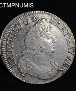 ,MONNAIE,ROYALE,LOUIS,XIV,1/2,ECU,PALMES,1693,