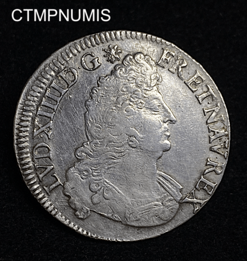 ,MONNAIE,ROYALE,LOUIS,XIV,1/2,ECU,PALMES,1693,
