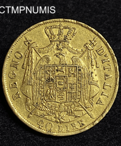 ,MONNAIE,ITALIE,40,LIRE,OR,NAPOLEON,1814,MILAN,