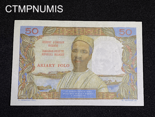 ,BILLET,50,FRANCS,MADAGASCAR,SPL,