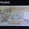 ,BILLET,5000,FRANCS,BANQUE,ALGERIE,TUNISIE,1955,