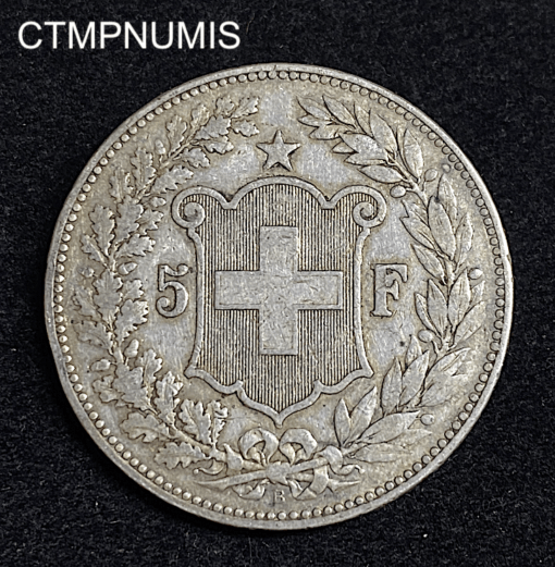 ,MONNAIE,SUISSE,5,FRANCS,1890,BERNE,