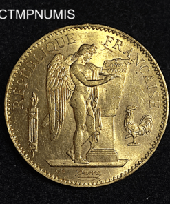 ,MONNAIE,100,FRANCS,OR,GENIE,1911,SUP,