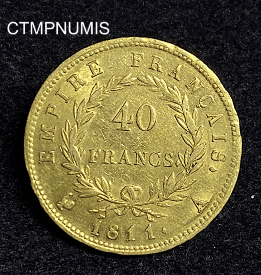 ,MONNAIE,40,FRANCS,OR,NAPOLEON,1811,