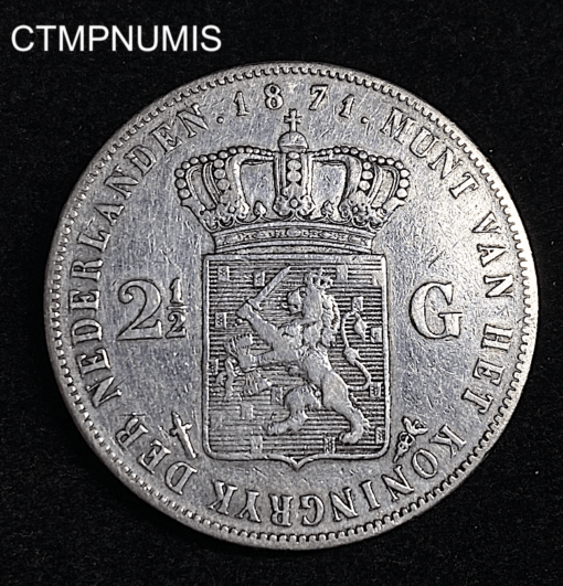 ,MONNAIE,PAYS,BAS,2,1/2,GULDEN,1871,