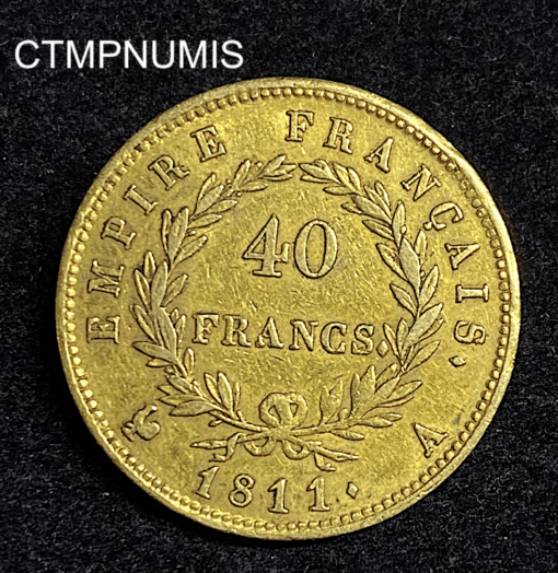 ,MONNAIE,40,FRANCS,OR,NAPOLEON,1811,