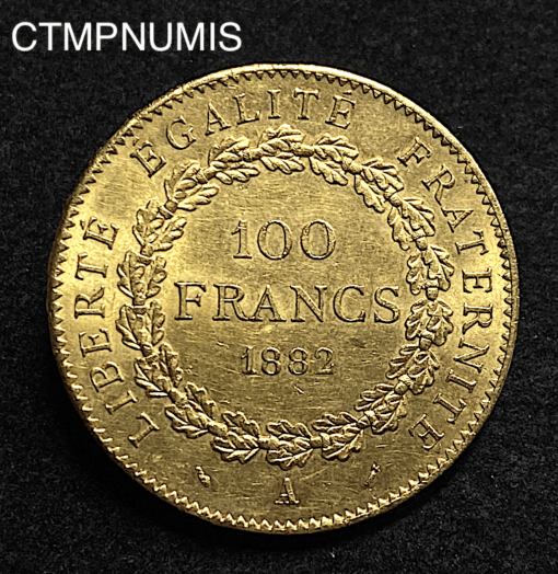 ,MONNAIE,100,FRANCS,OR,GENIE,1882,