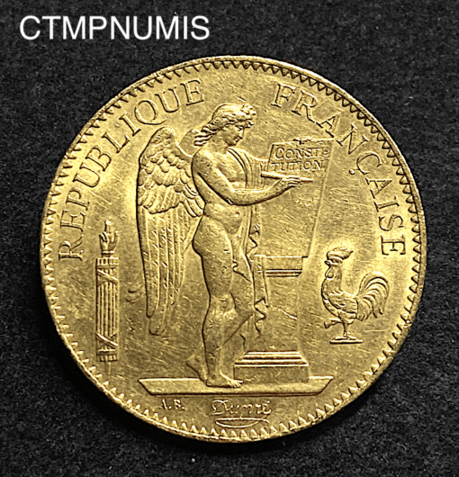 ,MONNAIE,100,FRANCS,OR,GENIE,1882,