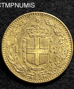 ,MONNAIE,ITALIE,20,LIRE,OR,1889,