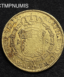 ,8,ESCUDOS,OR,CHARLES,IV,1789,MEXICO,