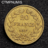 ,MONNAIE,20,FRANCS,OR,LOUIS,PHILIPPE,1847,
