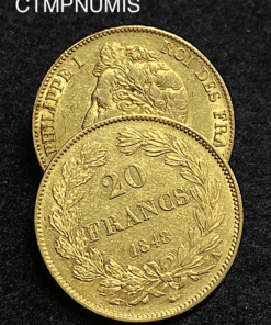 ,MONNAIE,20,FRANCS,OR,LOUIS,PHILIPPE,1848,