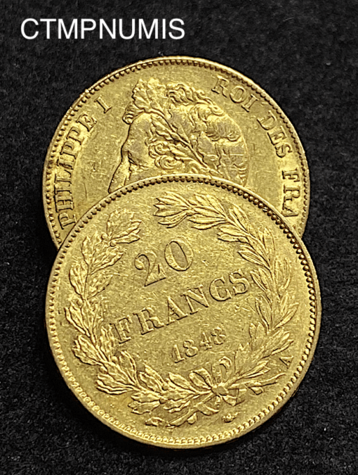 ,MONNAIE,20,FRANCS,OR,LOUIS,PHILIPPE,1848,