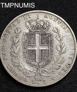 ,MONNAIE,ITALIE,5,LIRE,ARGENT,1844,GENES,