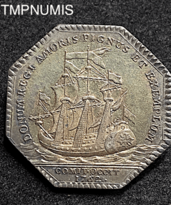,JETON,LANGUEDOC,LOUIS,XV,1762,NAVIRE,