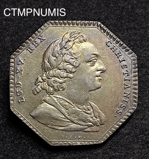 ,JETON,LANGUEDOC,LOUIS,XV,1762,NAVIRE,