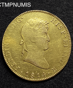 ,MONNAIE,MEXIQUE,8,ESCUDOS,1814,MEXICO,OR,