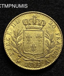 ,MONNAIE,20,FRANCS,OR,LOUIS,XVIII,1815,