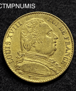 ,MONNAIE,20,FRANCS,OR,LOUIS,XVIII,1815,