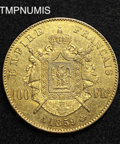 ,MONNAIE,100,FRANCS,OR,NAPOLEON,1859,