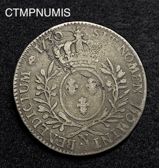 ,MONNAIE,1/2,ECU,ARGENT,LOUIS,XV,1730,N,MONTPELLIER,