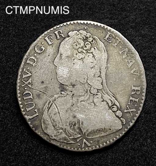 ,MONNAIE,1/2,ECU,ARGENT,LOUIS,XV,1730,N,MONTPELLIER,
