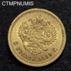 ,MONNAIE,RUSSIE,5,ROUBLE,OR,1889,