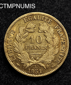 ,MONNAIE,10,FRANCS,OR,CERES,1851,
