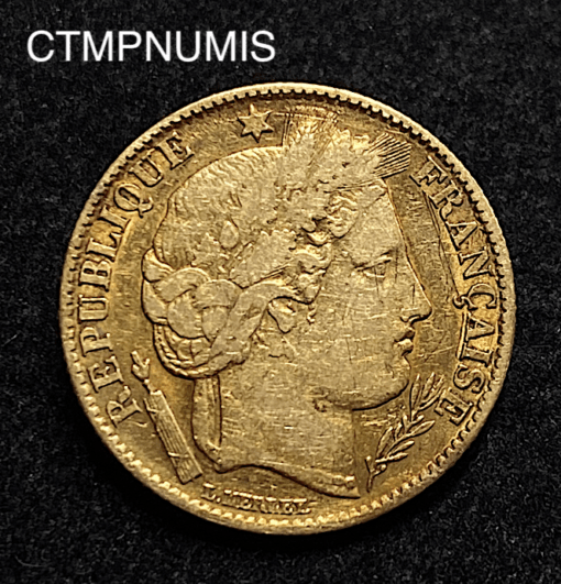 ,MONNAIE,10,FRANCS,OR,CERES,1851,