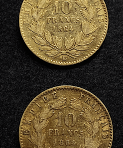 ,MONNAIE,EMPIRE,10,FRANCS,OR,NAPOLEON,III,1864,BB,