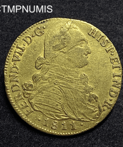 ,MONNAIE,COLOMBIE,8,ESCUDOS,OR,FERDINAND,1811,