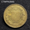 ,MONNAIE,SUISSE,20,FRANCS,OR,1893,