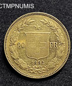 ,MONNAIE,SUISSE,20,FRANCS,OR,1893,