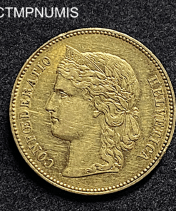 ,MONNAIE,SUISSE,20,FRANCS,OR,1893,