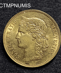 ,MONNAIE,SUISSE,20,FRANCS,OR,1890,BERNE,