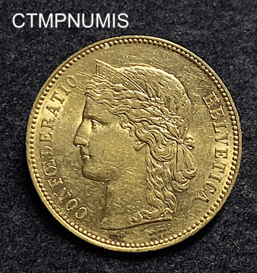 ,MONNAIE,SUISSE,20,FRANCS,OR,1890,BERNE,