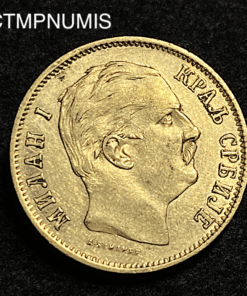 ,MONNAIE,SERBIE,10,DINARA,OR,1882,