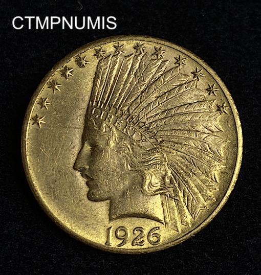 ,MONNAIE,ETATS,UNIS,10,DOLLAR,OR,INDIEN,1926,