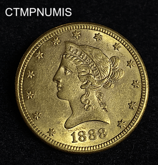 ,MONNAIE,ETATS,UNIS,10,DOLLAR,LIBERTY,1888,