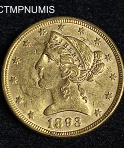 ,MONNAIE,ETATS,UNIS,5,DOLLAR,OE,1893,