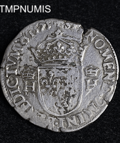 ,MONNAIE,TESTON,ARGENT,HENRI,III,1575,B,ROUEN,