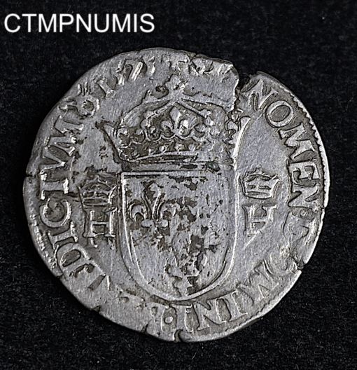 ,MONNAIE,TESTON,ARGENT,HENRI,III,1575,B,ROUEN,