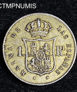 ,MONNAIE,ESPAGNE,1,REAL,ARGENT,ISABEL,1860,